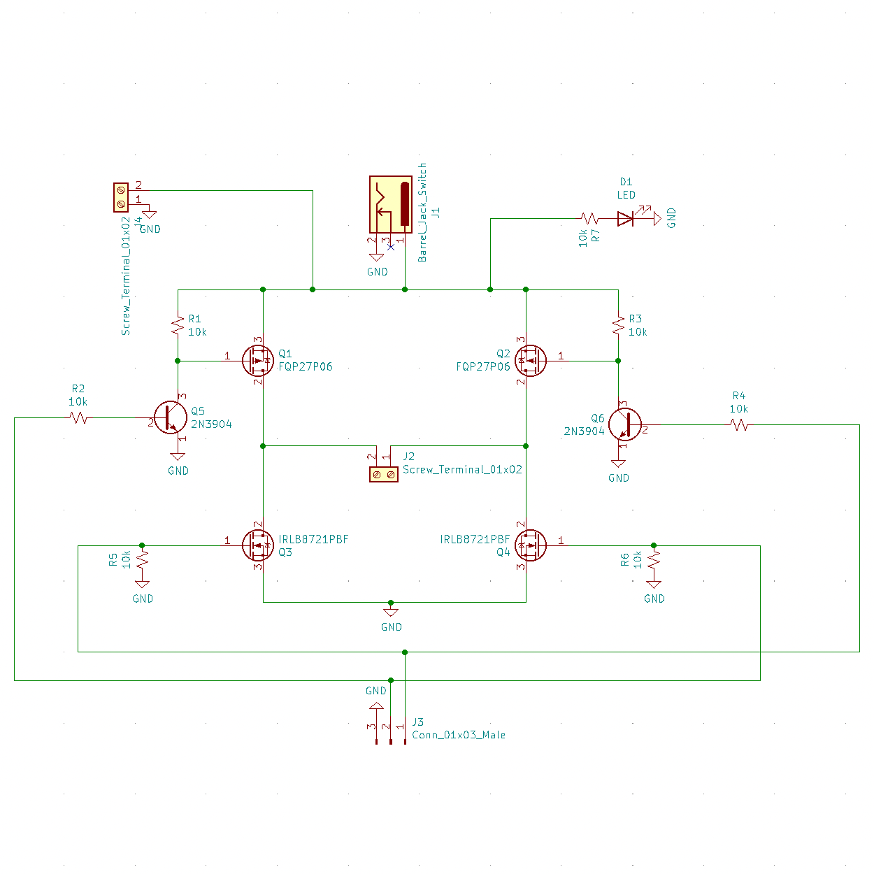 Schematic of the circuit